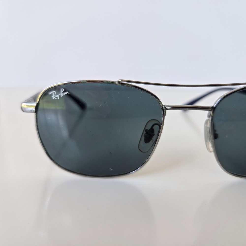 Ray-Ban Gunmetal Frame Sunglasses Blue Lens - Picture 5 of 13